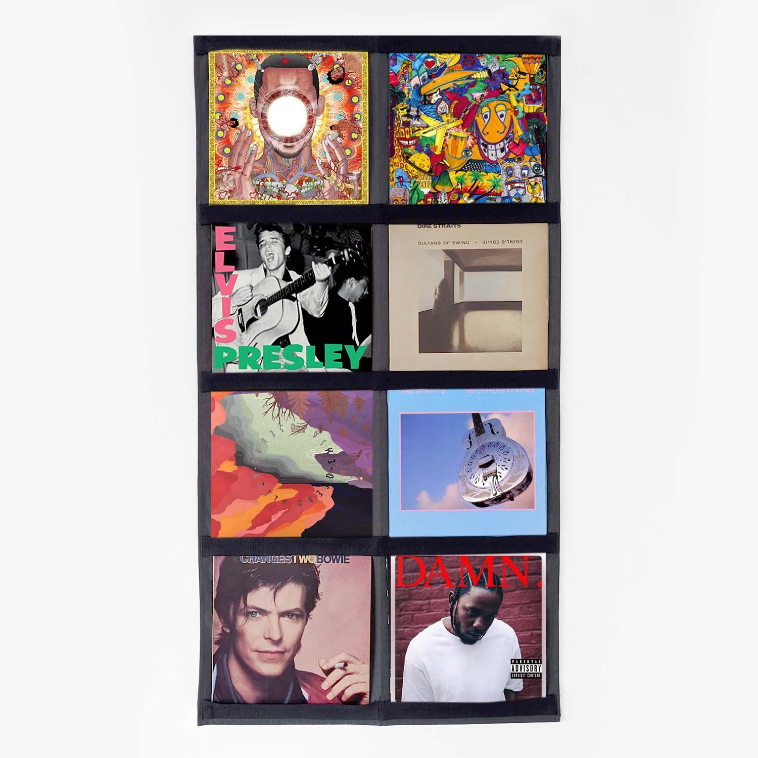 Vinyl Album & Disc Wall Mount & Display, Damage-Free