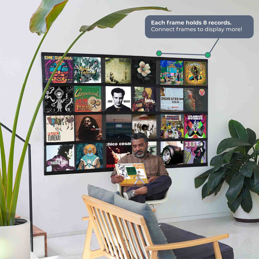 12" Vinyl Record Display Frame - LP Wall Storage