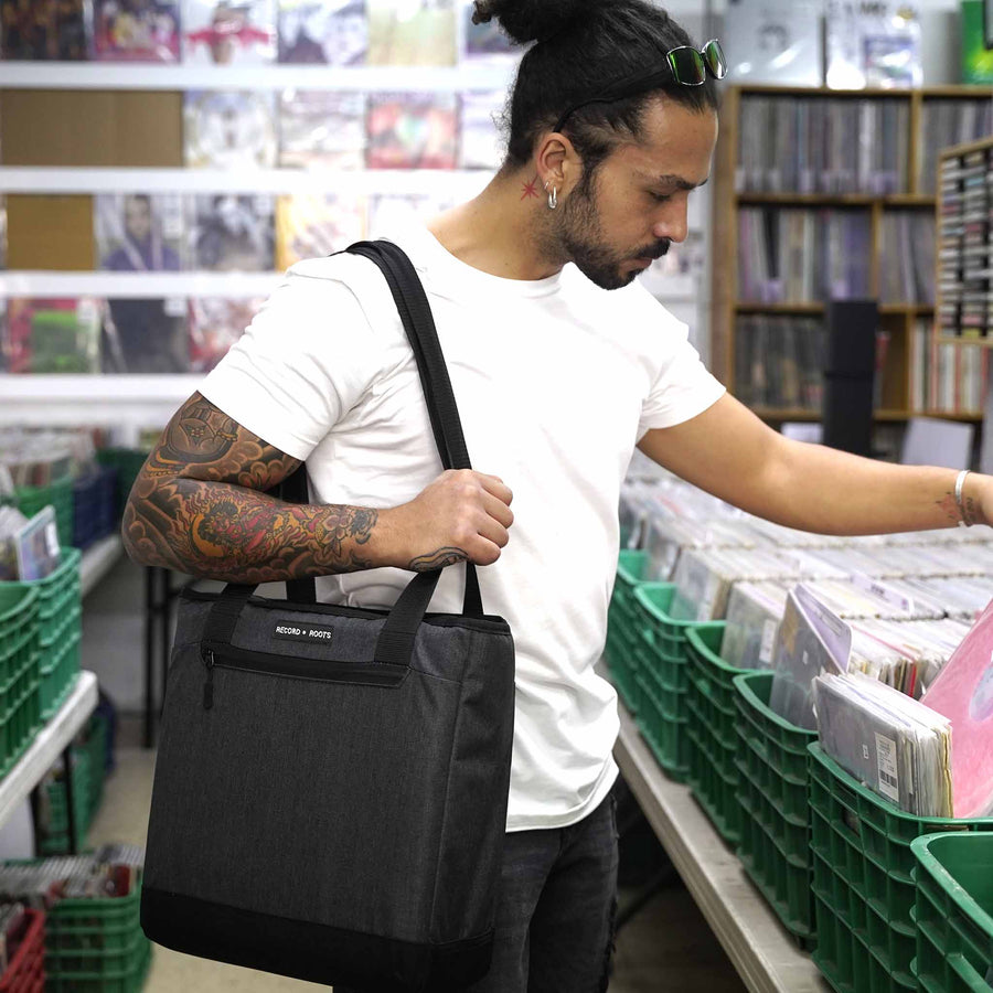 Built to carry vinyl records
