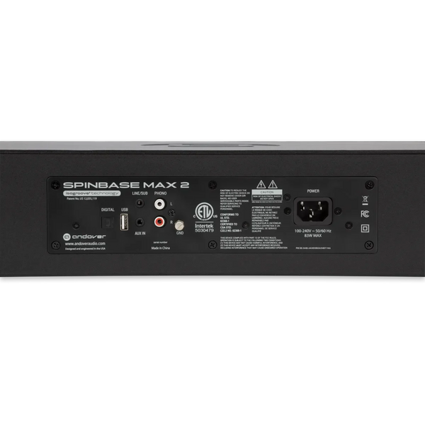 Andover Audio SpinBase MAX 2 Premium Powered Turntable Speaker