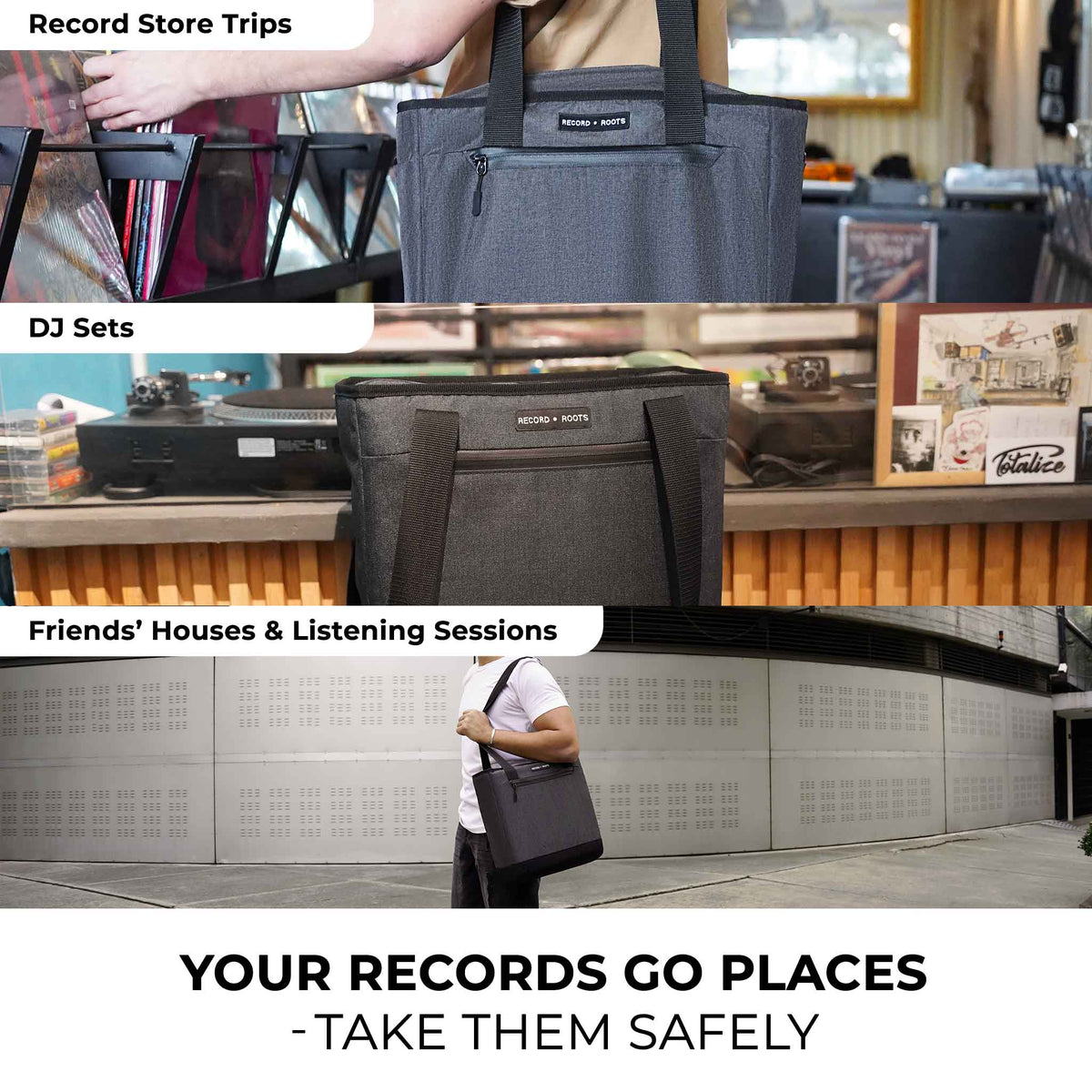 The Ultimate Vinyl Record Carry Bag V3.0