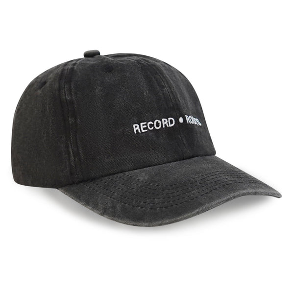 Record Roods Washed Black Hat