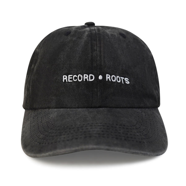 Record Roods Washed Black Hat