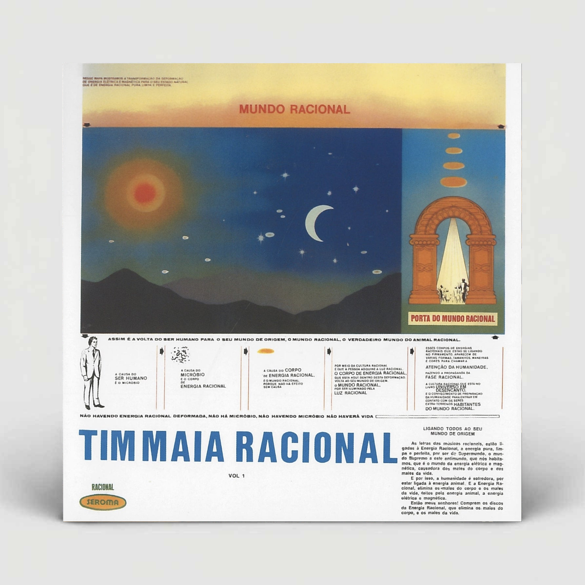 Tim Maia - Racional Vol. 1 vinyl record sleeve